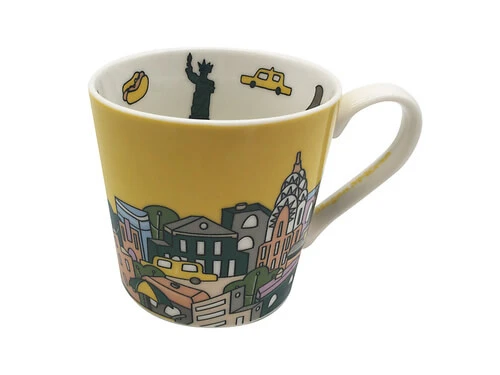 Megan McKean Cities Mug 430ML New York Gift Boxed 2 Megan McKean Cities Mug 430ML New York Gift Boxed - Image 2