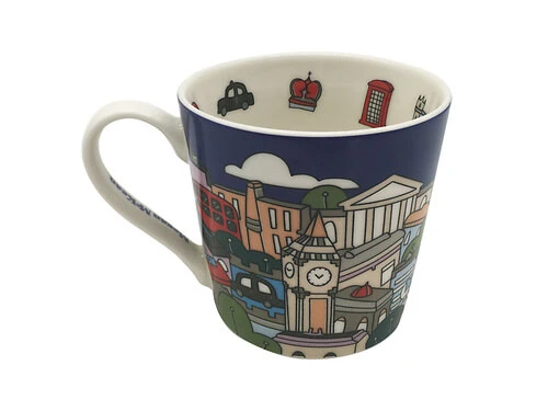 Megan McKean Cities Mug 430ML London Gift Boxed 3 Megan McKean Cities Mug 430ML London Gift Boxed - Image 3