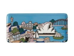 Megan McKean Cities Rectangular Plate 25x12cm Sydney Gift Boxed -Table Accents Shop kl0041 2