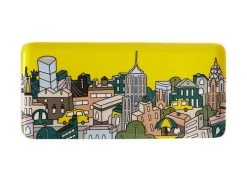 Megan McKean Cities Rectangular Plate 25x12cm New York Gift Boxed -Table Accents Shop kl0042 2