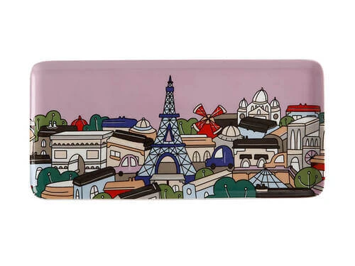 Megan McKean Cities Rectangular Plate 25x12cm Paris Gift Boxed 3 Megan McKean Cities Rectangular Plate 25x12cm Paris Gift Boxed - Image 3