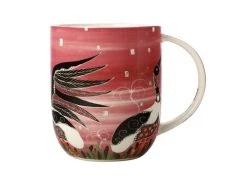 Melanie Hava Jugaig-Bana-Wabu Mug 440ML Jabirus Pink Gift Boxed