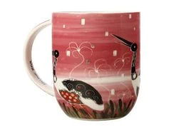 Melanie Hava Jugaig-Bana-Wabu Mug 440ML Jabirus Pink Gift Boxed -Table Accents Shop kl0049 1f