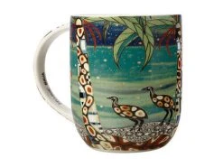 Melanie Hava Jugaig-Bana-Wabu Mug 440ML Cassowaries Home Gift Boxed 5 Melanie Hava Jugaig-Bana-Wabu Mug 440ML Cassowaries Home Gift Boxed -Table Accents Shop kl0052 1f