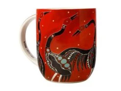 Melanie Hava Jugaig-Bana-Wabu Mug 440ML Brolgas' Symphony Gift Boxed -Table Accents Shop kl0053 1f