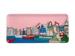 Megan McKean Cities Rectangle Plate 25x12cm Copenhagen Gift Boxed