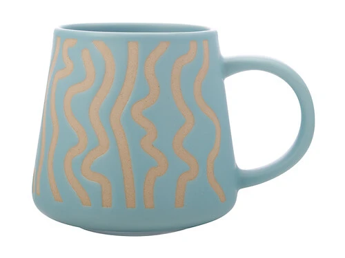 Squiggle Mug 420ML Blue 1 Squiggle Mug 420ML Blue