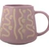 Squiggle Mug 420ML Mauve