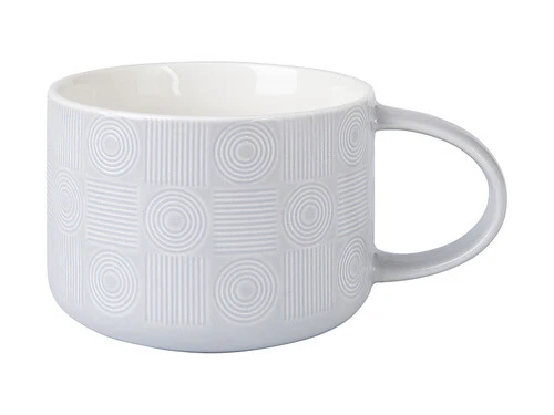 Crest Jumbo Mug 500ML Grey 1 Crest Jumbo Mug 500ML Grey