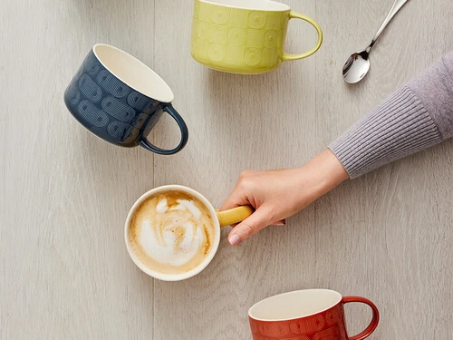 Crest Jumbo Mug 500ML Terracotta 2 Crest Jumbo Mug 500ML Terracotta - Image 2