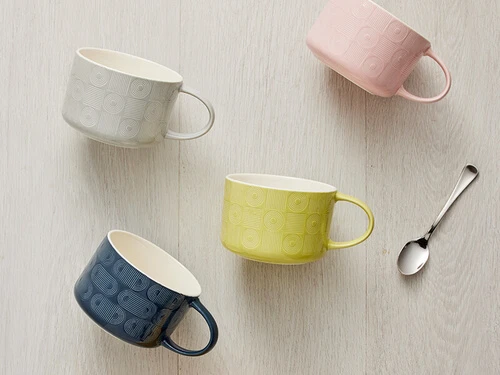 Crest Jumbo Mug 500ML Pink 2 Crest Jumbo Mug 500ML Pink - Image 2