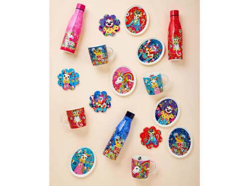 Donna Sharam Rainbow Jungle Plate 16cm Bubbles & Banjo Gift Boxed 2 Donna Sharam Rainbow Jungle Plate 16cm Bubbles & Banjo Gift Boxed - Image 2