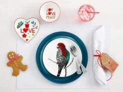 Marini Ferlazzo Birds Plate 20cm Australian King Parrot -Table Accents Shop maxwell williams joy love peace marini ferlazzo marblesque christmas setting