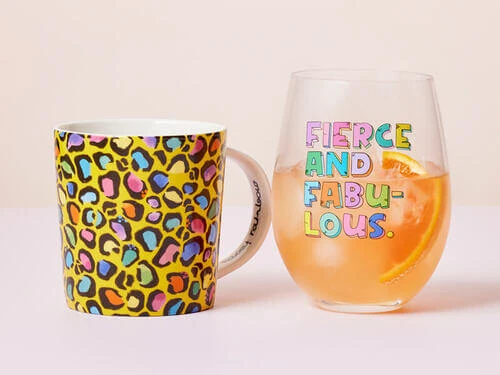 Kasey Rainbow Wild At Heart Mug & Glass Set Wild Yellow Gift Boxed 3 Kasey Rainbow Wild At Heart Mug & Glass Set Wild Yellow Gift Boxed - Image 3