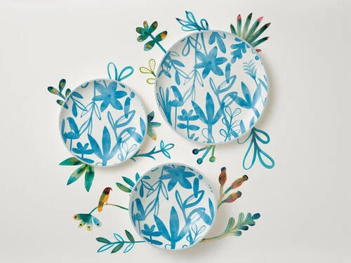 Marc Martin Dusk Side Plate 20cm Blue 3 Marc Martin Dusk Side Plate 20cm Blue - Image 3