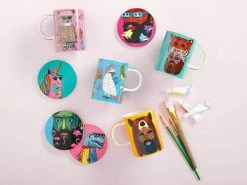 Mulga The Artist Mug 450ML Cat 3 Mulga The Artist Mug 450ML Cat -Table Accents Shop maxwell williams mulga the artist coaster mug paintbrush 2 5