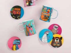 Mulga The Artist Mug 450ML Spanner Man 3 Mulga The Artist Mug 450ML Spanner Man -Table Accents Shop maxwell williams mulga the artist coaster mug 2 4
