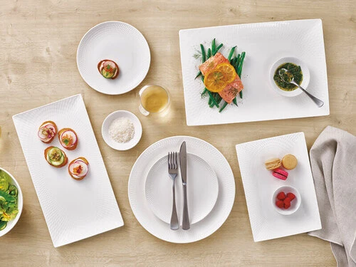 White Basics Diamonds Rectangular Platter 25x18cm Gift Boxed 2 White Basics Diamonds Rectangular Platter 25x18cm Gift Boxed - Image 2