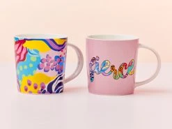 Kasey Rainbow Be Fierce Mug Set Of 2 380ML Fierce Gift Boxed -Table Accents Shop ss22 website maxwell williams kaseyrainbow befierce mugs fierce