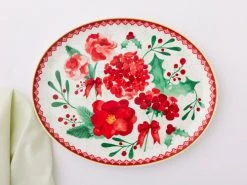 Mistletoe Oval Platter 38x30cm Gift Boxed -Table Accents Shop ss22 website maxwell williams mistletoe platter oval 38cm 2