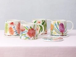 Royal Botanic Gardens Native Blooms Mug 350ML Waratah -Table Accents Shop ss22 website maxwell williams rbgv nativeblooms mugs 4